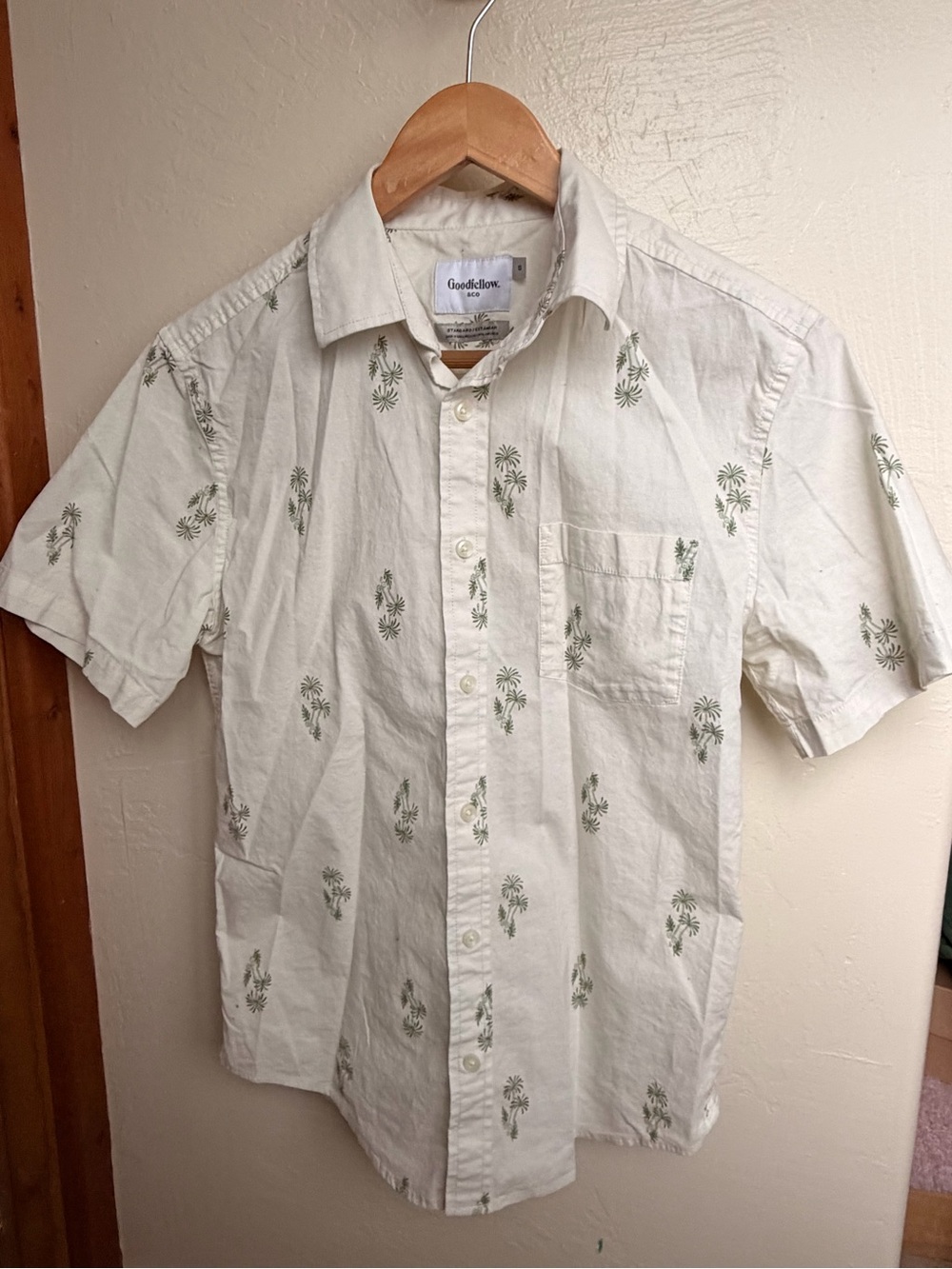 Goodfellow & Co White Short-Sleeve Button-Up Shirt